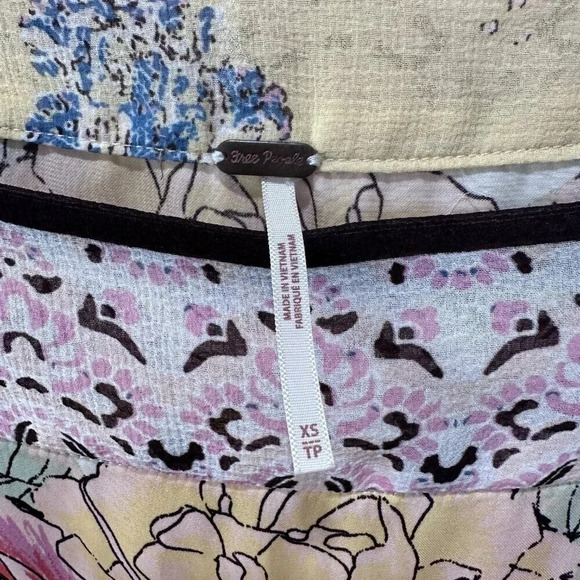 Free People Blue Nile Printed Top in Ivory Combo - Picture 6 of 7